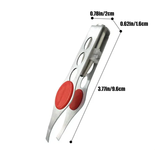 Pinzas Depiladoras Cejas Portátil Compacto Precisión Ojos .