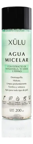 Agua Micelar Desmaquillante 200ml Xulu Cosmeticos