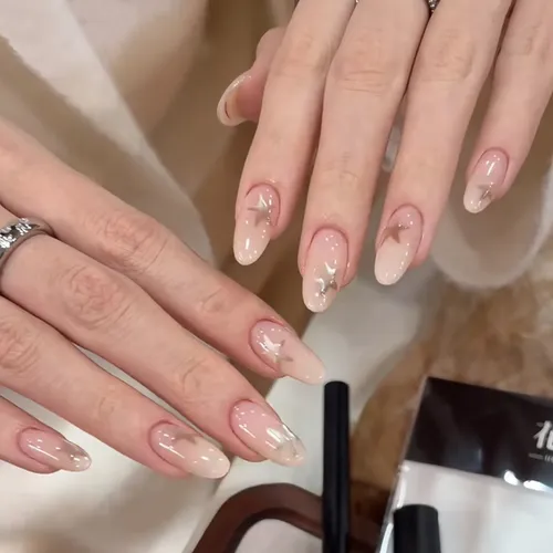 Calidad Superior Parche For Uñas Starburst Wear Rosa Nude