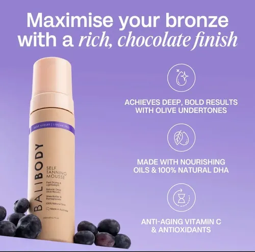 Autobronceante Balibody Deep Violet Mousse 200ml