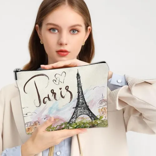 Bolsa De Maquillaje Franala Eiffel Tower Paris Romantic Para