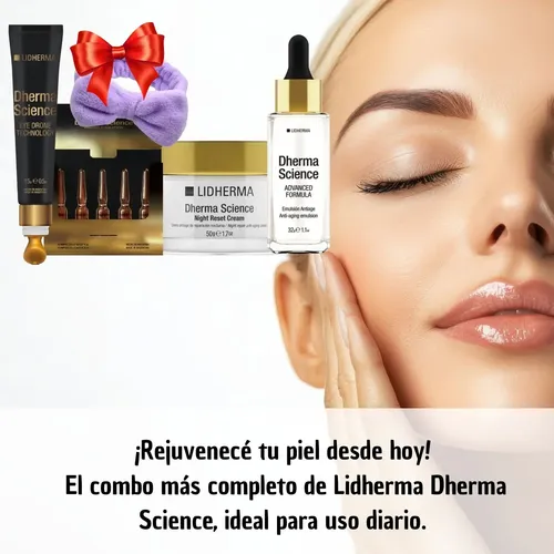 Kit X4 Dherma Science Antiarrugas Lidherma Pieles Maduras