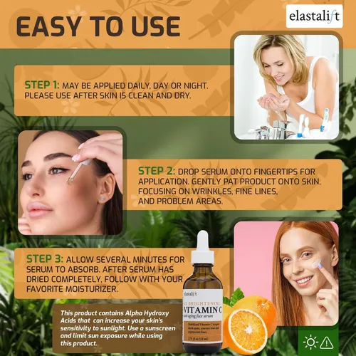 Sérum Facial Elastalift Vitamina C Con Ácido Hialurónico 50