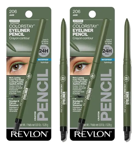 Delineador Impermeable Revlon Colorstay Jade Pack De 2 Un