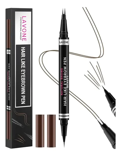 Lápiz De Cejas 2 En 1 Waterproof Marrón Ceniza