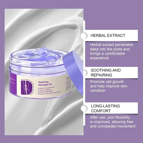 Gel Morado Para Articulaciones, 2 Unidades, Crema De Masaje