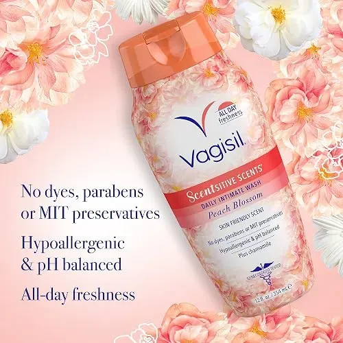 Vagisil Lavado Íntimo Peach Blossom Scentsitive Scents 12 Oz
