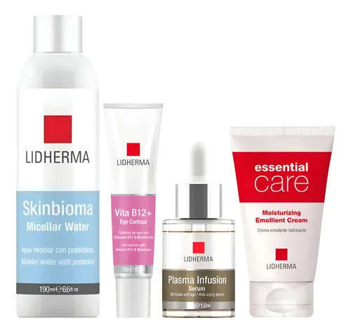 Rutina Skincare Piel Seca Sensible Antiage Hidrata Lidherma