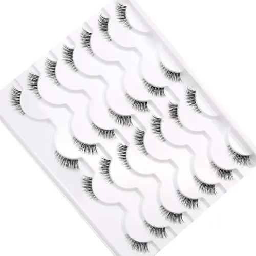 Pestañas Postizas Semi Transparentes 14 Pares Pooplunch