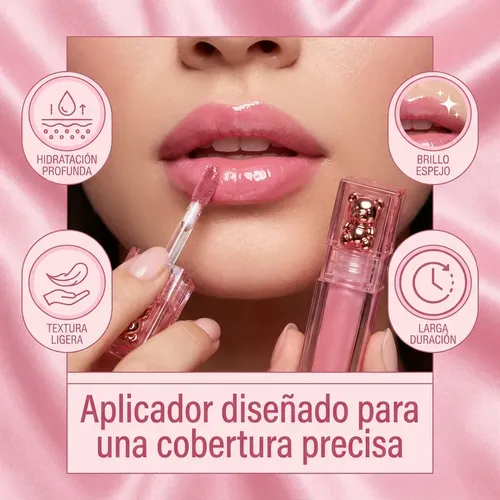 Debby Rose Mate Antiadherente Lip Gloss Brillo Labial