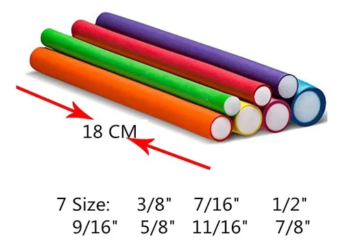Rulos Flexibles Para Pelo 42 Unidades Con Bolsa