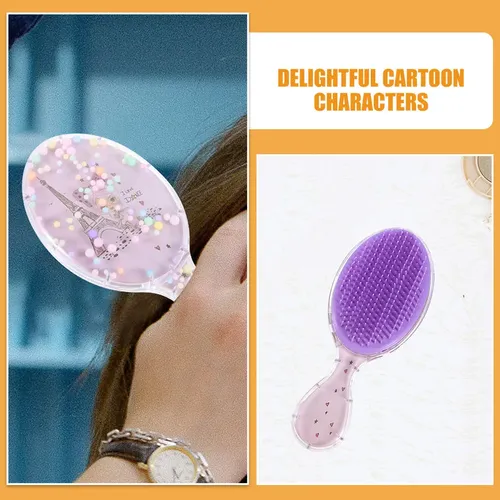 Cepillo Desenredante Para Cabello Con Dibujos Animados Para