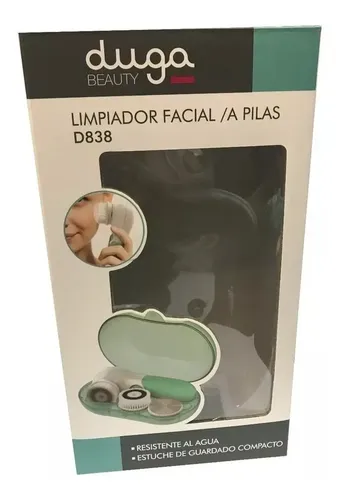 Cepillo Limpiador Facial Masajeador A Pilas 3 Cabezales Duga