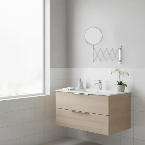 Espejo Aumento 8x Baño De Pared Fuelle Tijera Topbuy Tienda