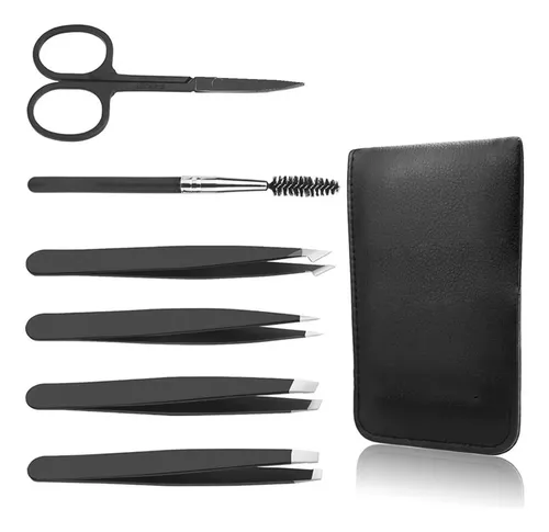 Set De 6 Pinzas Profesionales Para Cejas Para Mujer Y Hombre