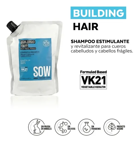 Stimulating Shampoo Sow Building Hair Refil 1000g