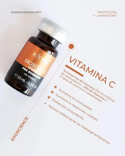Exosomas Curcuma 1% + Vitaminac C 20% – Dermapen – Idraet Todo Tipo De Piel Día/noche