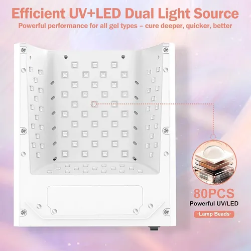 Lámpara Uv Led 60w Recargable Para Uñas Gel Profesional