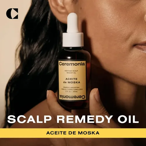 Ceremonia Aceite De Moska Aceite Capilar Herencia Cuero Cabe