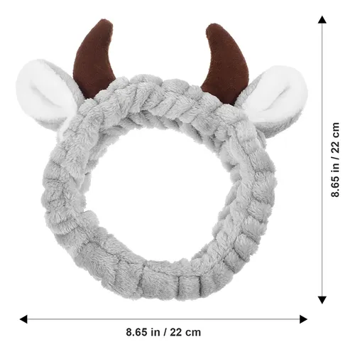 Diadema Con Cuernos, 2 Unidades, Pa Spa Headbands