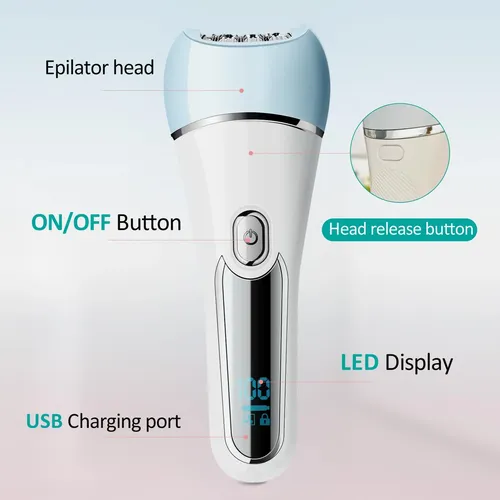 Depiladora 6 En 1 Ipx7 Recargable Mujeres Afeitadora Facial