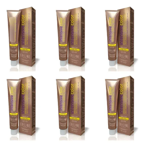 6 Tinturas Exiline Intensive Color Argán Oil X 60gr. C/u