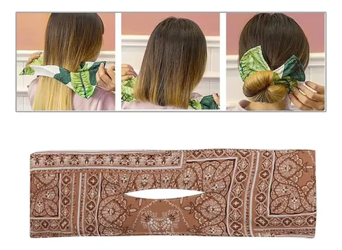 Bandas Para El Pelo De Bollo De Moda Para Mujer, H