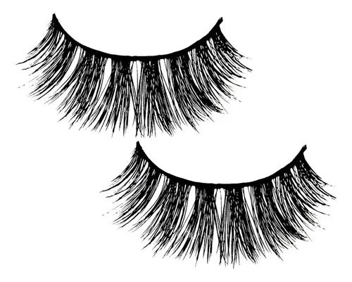 Pestañas Postizas Malas Cosmetics Ariana Negro Mink Sintético Tipo C