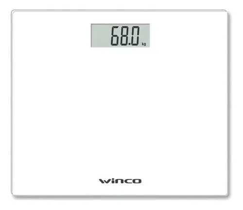 Balanza Digital Personal Para Personas Baño Led Winco W-7000 Color Blanco