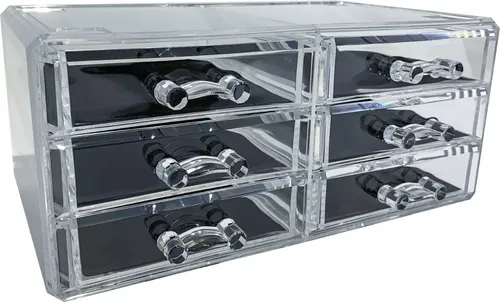 Organizador De Maquillaje De Acrílico Con 6 Cajones O01514
