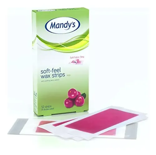 Tiras De Cera Mandys Soft Feel Para Depilación De Piernas Y