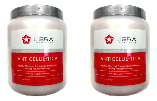 Crema Masajes Anti Celulitis 980 Gr Centella Libra X 2 U