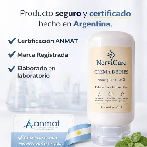 X3 Crema Pies Nervicare Alivio Ardor Hormigueo Dolor