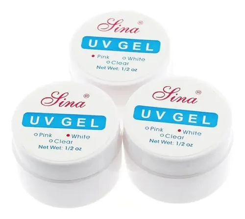 3 Gel Transparente Blanco Rosa Gelificadas Kapping Clarifica