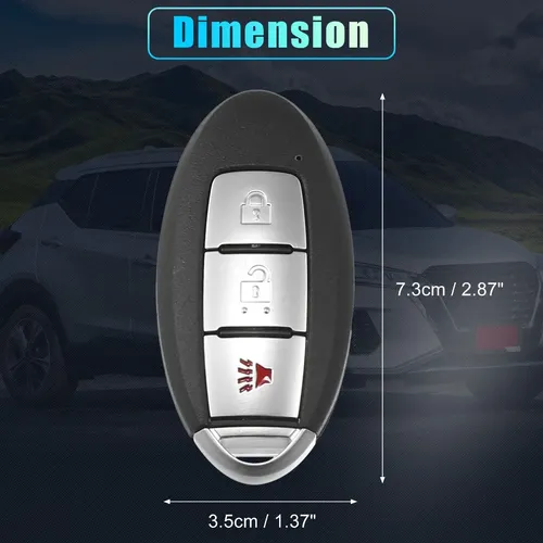 Jsjx 1 Control Remoto For Nissan Kicks 2018-2021 3 Button