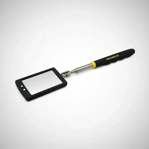 Espejo Telescópico Con Luz Led Articulado Crossmaster + Guantes