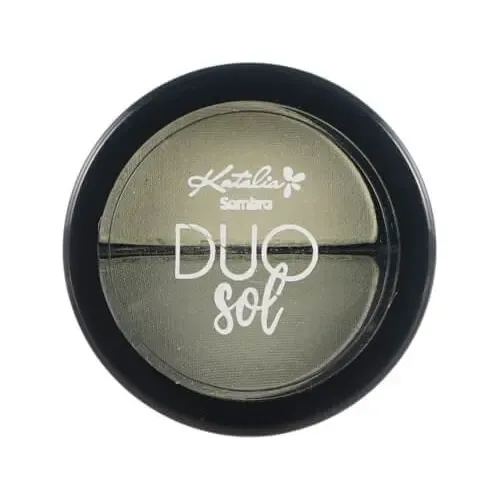Sombra De Ojos Compacta Duo Sol Katalia Color 07- Verde