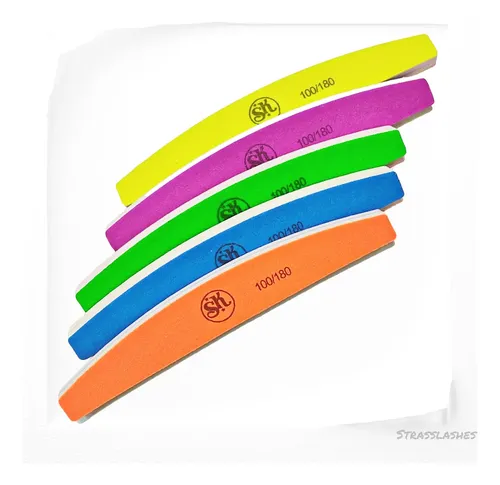 Lima Sponge Sk Verano Colores Flúor X10u Uñas Esculpidas