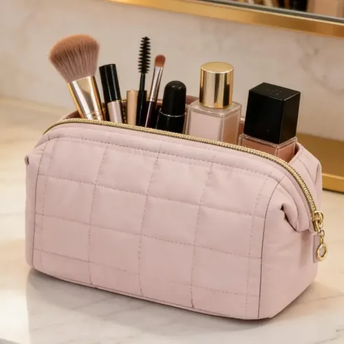 Bolsa De Maquillaje Viajera Algodón Acolchado#yyy