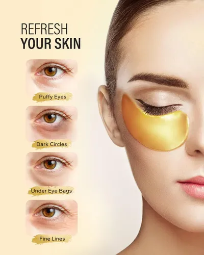 Parches Ojos Maskiss Colageno Oro 24k 50 Pares Antiedad