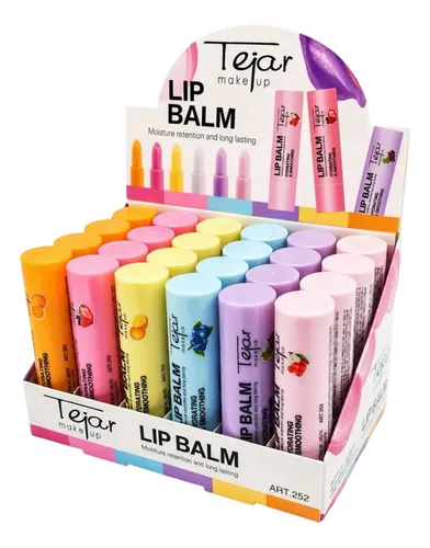 Labial Bálsamo Protector Saborizado Tejar Caja X24uni