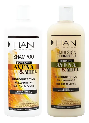 Han Kit Avena Miel Shampoo + Acondicionador 500ml Local