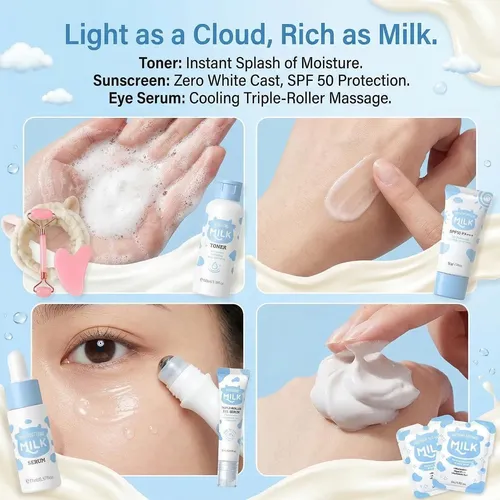 Conjunto De Cuidado Con Leche Para Niños 14 Pcs Guasha