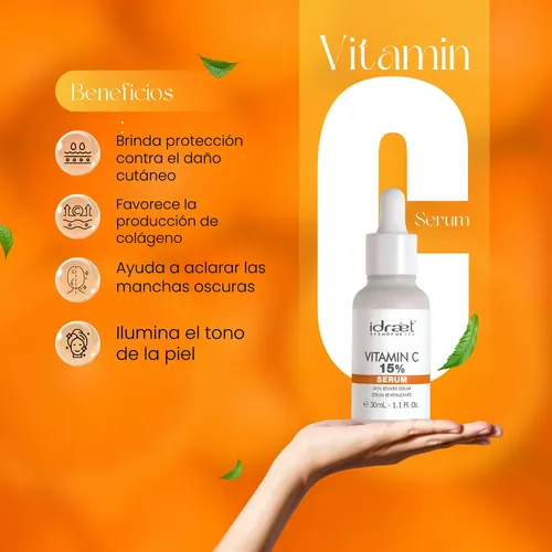 Serum Vitamina C 15% Revitalizante 30gr Idraet