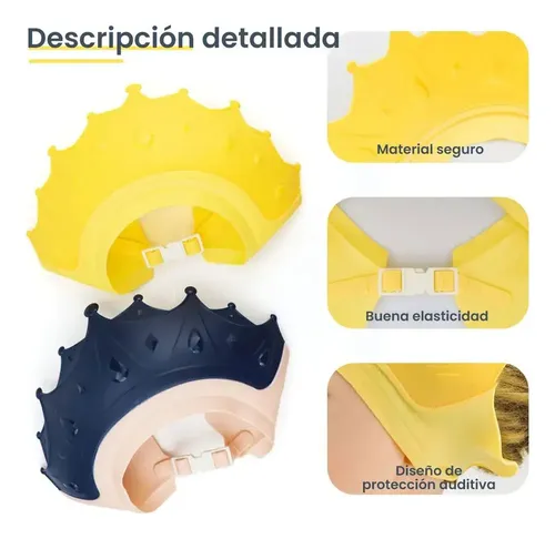 2pz Gorro De Ducha Ajustable Para Proteger Los Ojos Del Bebé