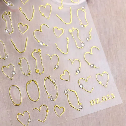 Stickers Para Uñas 5d X14 Hojas Nail Art