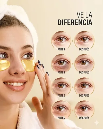 Parche Para Ojera X60u Mascarilla Oro 24k Ojos Skincare