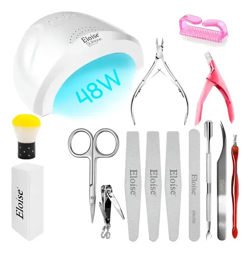 Kit Uñas Manicura Semipermanente Completo Cabina Profesional