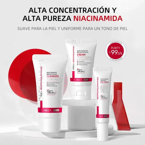 Set De Cuidado Facial De 3 Piezas Con Niacinamida