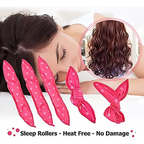 Rulos Para Cabello Sin Calor Pack 20 Piezas Rosa